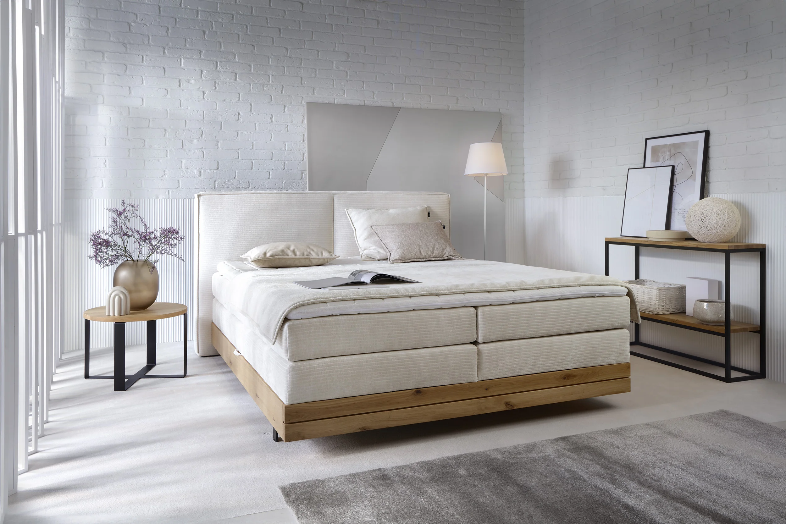 NEBIA boxspring posteľ s úložným priestorom, WERSAL