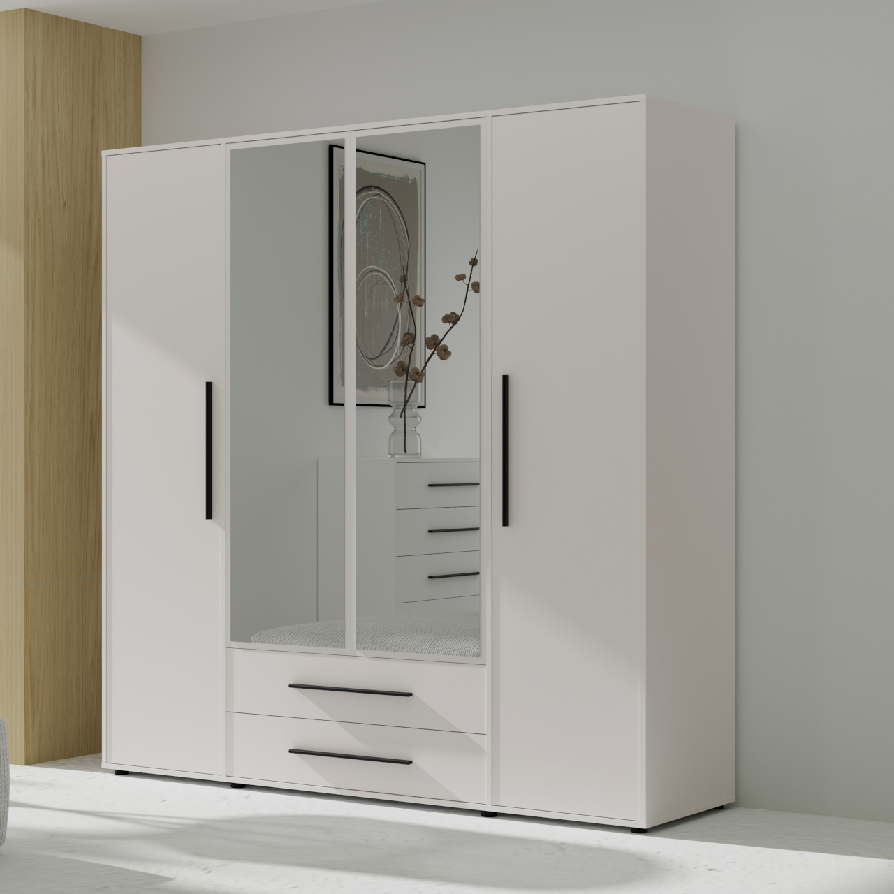 MAXIONE SZ4D2SZ MX-13 skriňa, biela 